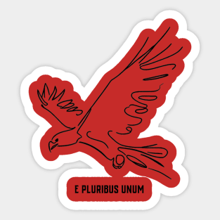 Eagle - E Pluribus Unum Sticker